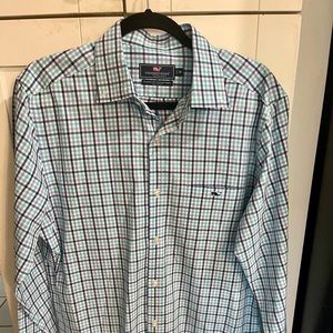 Vineyard Vines Sz med nice plaid long sleeve shirt